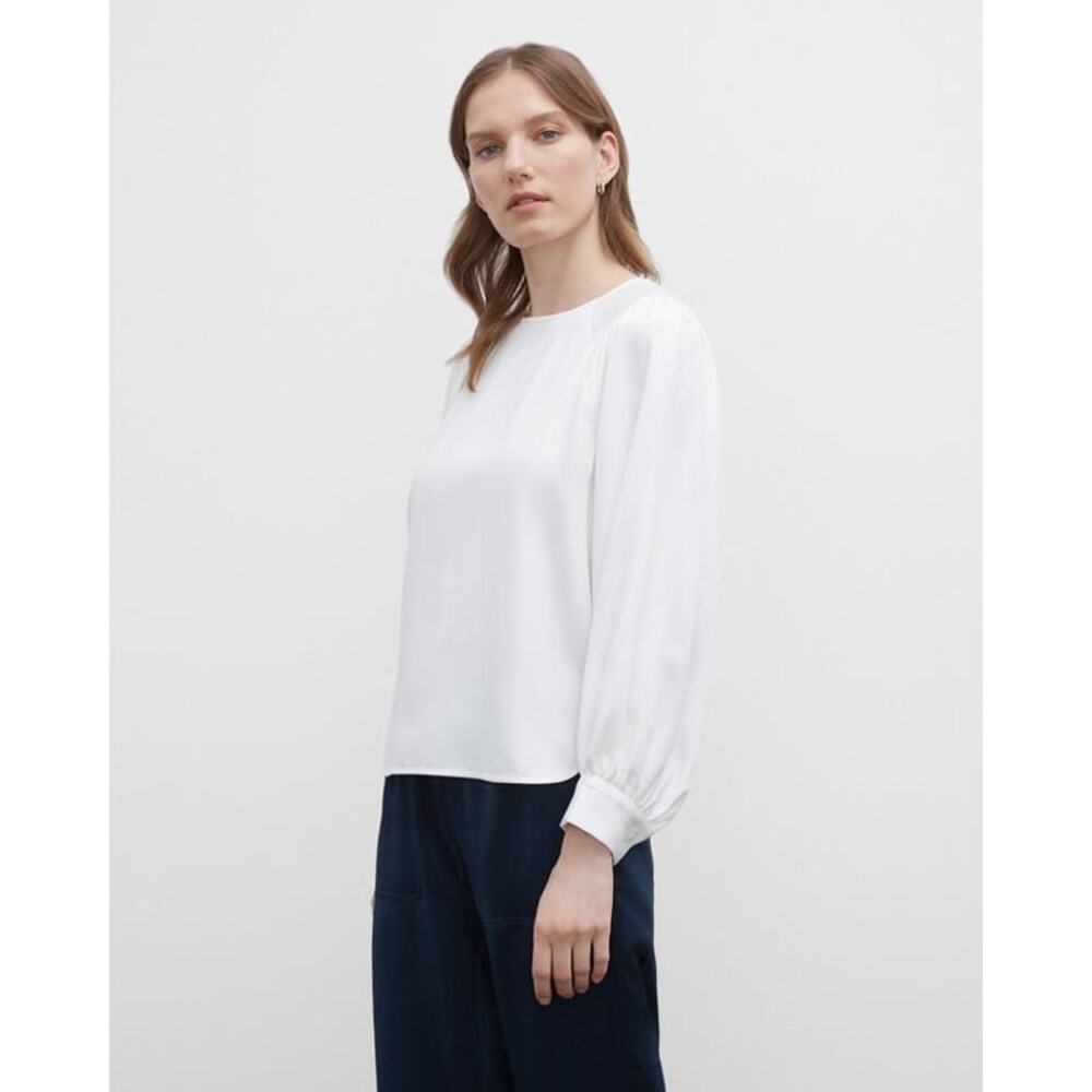 New Club Monaco Shirred Sleeve Top